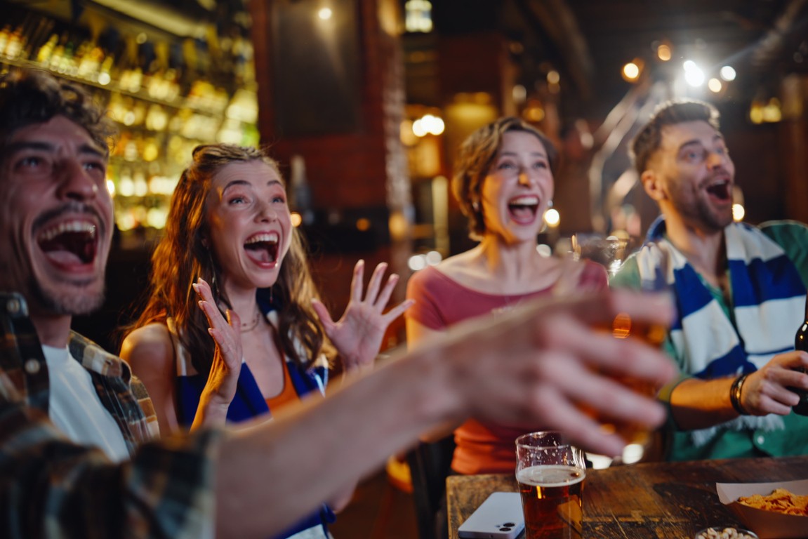 fans cheering playoff sports